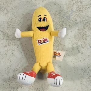 Dole Bobby Banana Plush  Dole Fruit Yellow Banana